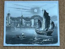 A pair of Hong Kong harbour