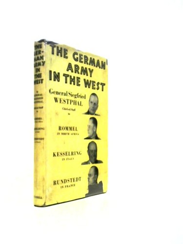 The german army west - the,