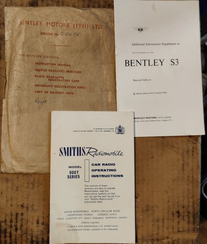 Bentley delivery envelope - delivery,