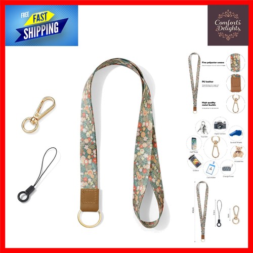 Floral leather neck - floral,