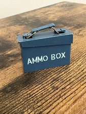 Vintage Action Man 1st Edition Blue Navy Attack Ammo Box VGC