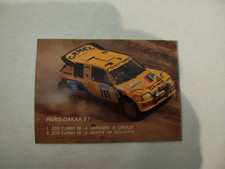 Peugeot 205 Turbo Paris Dakar 1987 Sticker. Vatanen.