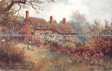 R449485 Anne Hathaways Cottage from the Orchard W W Quatremain Salmon 3212