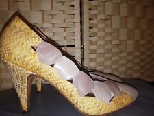 Renata size 3.5 (36.5) taupe and lemon leather shoes in good condition.