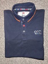 Canterbury The Uglies Polo Shirt Mens Small Blue Orange Rugby Sport Polo