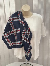 Women's Blue Red Spots Scarf Cornelia James Classic by Royal Appointment