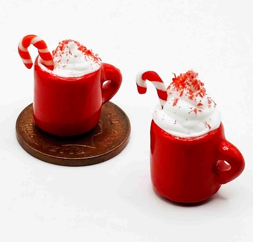 Dolls house christmas mugs - christmas,