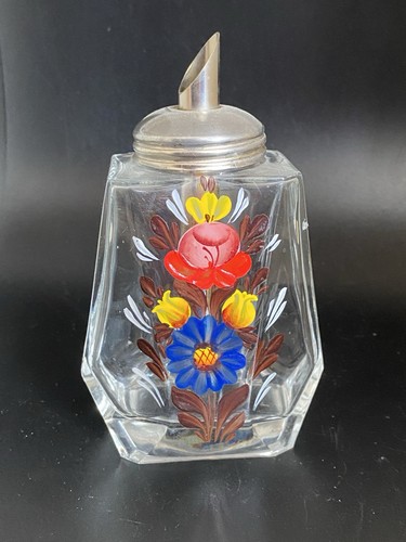Sugar pourer vintage glass - sugar,