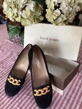 Russell & Bromley black suede shoes size 4.5