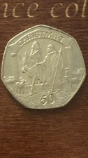 2003 Gibraltar Christmas 50p Mary And Joseph