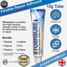 STORMSURE 15G FLEXIBLE CLEAR WATERPROOF REPAIR ADHESIVE GLUE TENT SHOES BOOTS