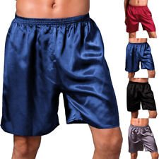 Men's Satin Silk Boxers Shorts Sleepwear Underwear Nightwear Pyjamas Hot Pants