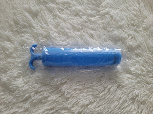Blue manual hand pump - pump, used