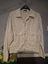 Mens Zara Linen Jacket Size Xl