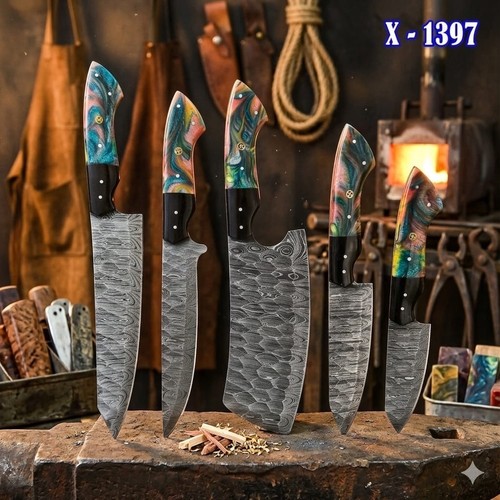 Handmade hand forged damascus - hand,