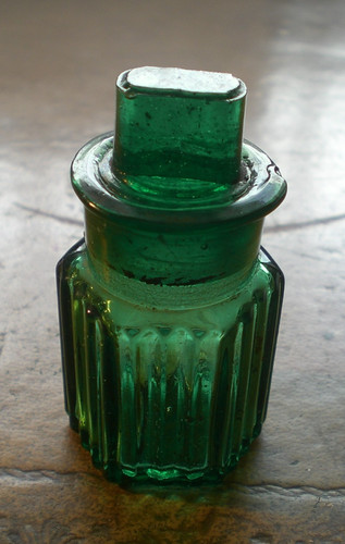 Old small antique glass - antique, poison