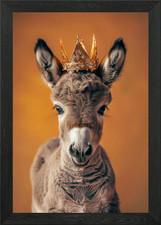 Donkey King Framed Wall Art