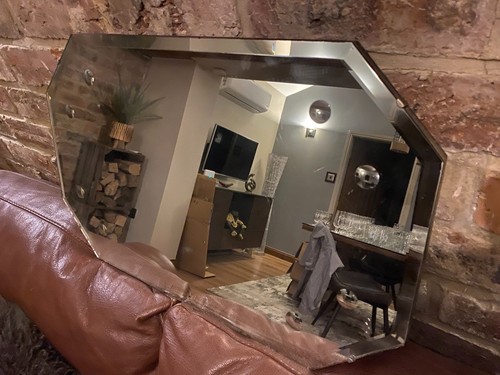 Vintage octagonal frameless - octagonal,