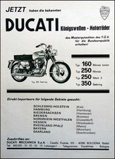Ducati Kingshaft Motorcycles Original Advertising 1968 Sebring, Mark 3, Monza