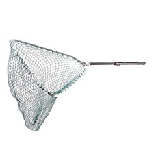 McLean Tele Round Net Locking Mesh Landing Scoop Fishing Knotless Bag Belt Clip