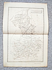 1808 Original Antique Map of