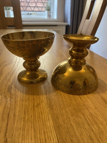 Brass goblet style - style, footed