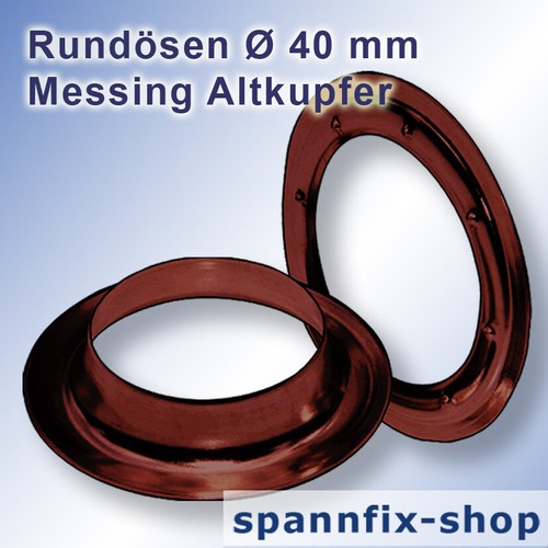Round eyelets mm brass - 40,