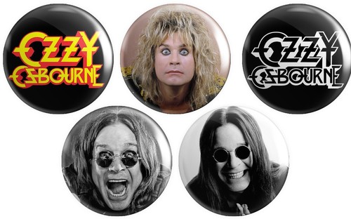 Ozzy osbourne button pin - 5,