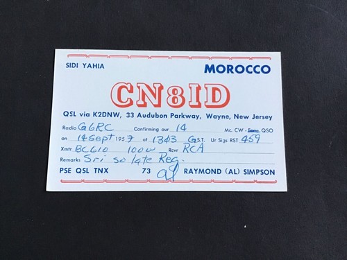 Vintage qsl radio - vintage,