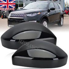 Pair Wing Mirror Cover Cap Gloss Black For Range Rover Evoque Discovery Sport UK