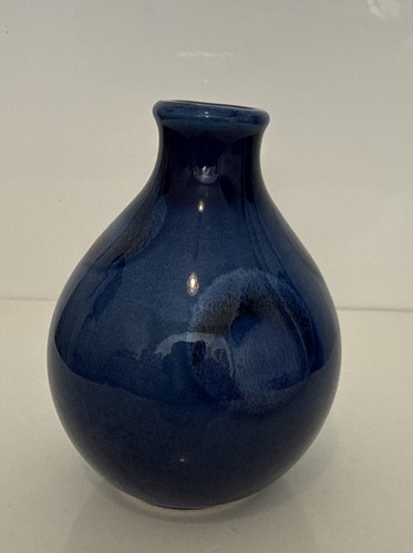 Poole pottery blue vase - pottery,