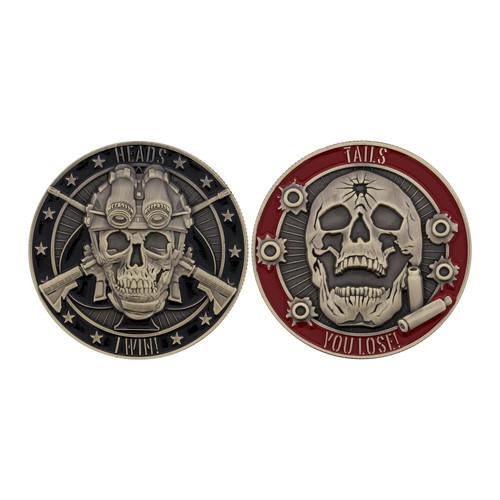 Heads tails tactical skull - heads,