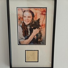 Judy Garland 'The Wizard of Oz'  Hand Signed Beautifully Presented
