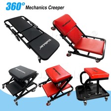 Large 300 Lbs Mechanic Creeper Car Van Garage Rolling Stool Padded Trolley Seat