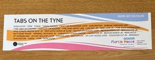Tabs on the Tyne Branch Line Soc. (BLS) Railtour Window / Carriage Label 