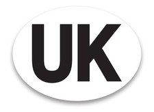 Halfords Oval Adhesive 'UK'