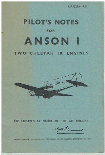 Avro anson aircraft with - i,