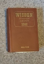 Wisden 1962 Original Hardback Cricket Almanac