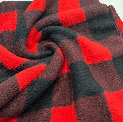 Red tartan printed - red, anti-pil