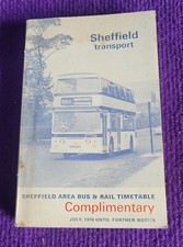 SHEFFIELD TRANSPORT PRINCE of WALES PUB COACH BUS RAIL TIMETABLE JULY 1970