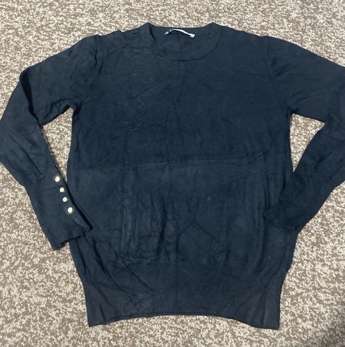 Zara womens black round - womens, neck