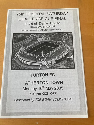 Bolton 2005 hospital - hospital, cup