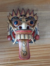 Vintage Asian carved painted