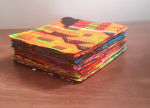 100 squares african fabric - squares,