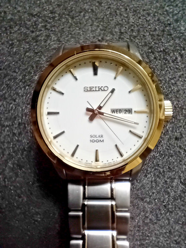 Seiko gents solar watch - gents,