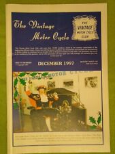 THE VINTAGE MOTOR CYCLE / DEC 1997 / VINTAGE GRASS TRACK CHAMPIONSHIP - ROUND 5
