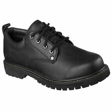 Skechers Tom Cats Black Lace Mens Shoes Leather