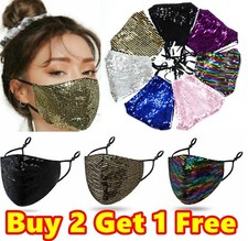 Sparkle Glitter Sequin Face