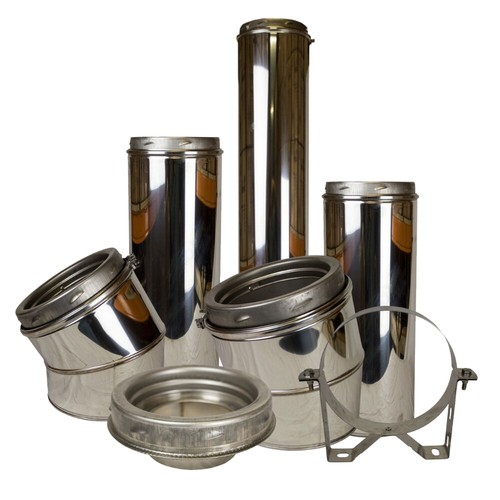 Twin wall flue pipe - twin,