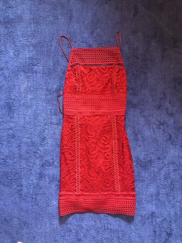 Topshop red lace bodycon cami - topshop,